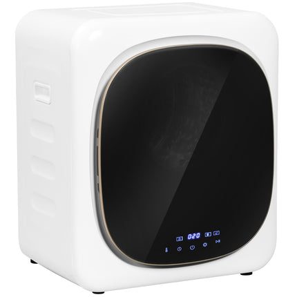4kg Vented Tumble Dryer with Smart Mode & Deodorize, 800W Front Load Stainless Steel Tub - White