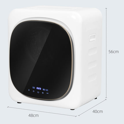 4kg Vented Tumble Dryer with Smart Mode & Deodorize, 800W Front Load Stainless Steel Tub - White