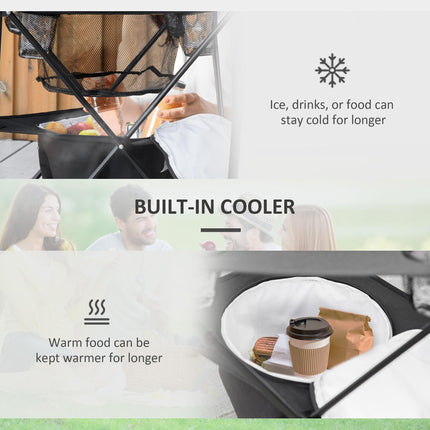 Camping Tent with Inflatable Mattress and Camping Table&Chair, 2-3 Person Dome T