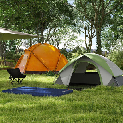 Camping Tent with Inflatable Mattress and Camping Chair, 2-3 Person Dome Tent With Inflatable Mattress And Camping Chair 2 3 Person Dome Tent Wi