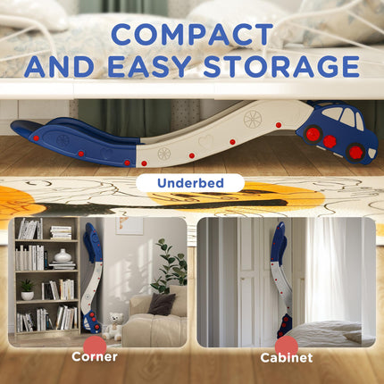 Kids Slide for Couch, Bed, Sofa with Extended Length and Easy Assembly - White and Blue