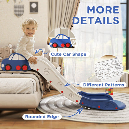 Kids Slide for Couch, Bed, Sofa with Extended Length and Easy Assembly - White and Blue