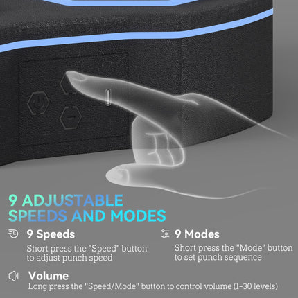 Music Boxing Machine, Smart Bluetooth Boxing Machine Wall Mounted with 9 Speeds