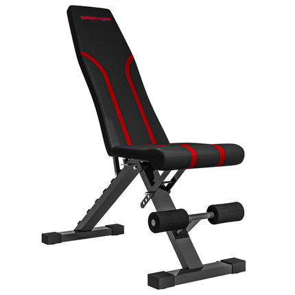 Foldable Weight Bench, Adjustable Incline Flat Bench Press with 6-Level Backrest, 4-Level Seat, Leg Extension for Home Gym Workout Full Body Strength Training