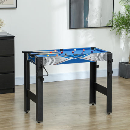 5 in 1 Kids Multi Games Table Combo - Pool, Table Tennis, Hockey, Basketball & Bow and Arrow - Blue