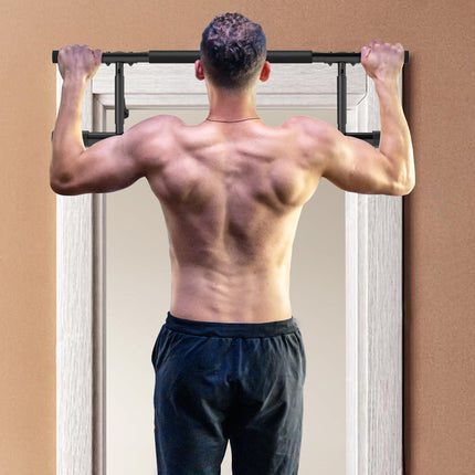 Pull-Up Bar, No-Drilling Chin-Up Bar, Push-Up Stand with Resistance Bands, Padde