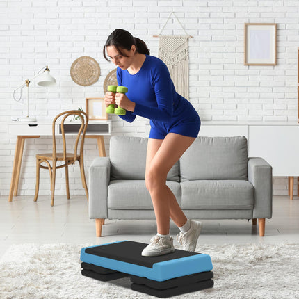 Adjustable Fitness Stepper, with Non-Slip Surface, for Home, Gym, Office Workout