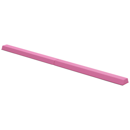 7.7ft Folding Gymnastics Beam, Floor Balance Beam for Kids with Anti-Slip Base, Gymnastics Equipment for Home, Pink