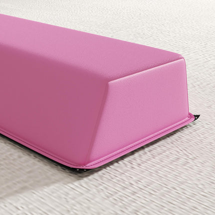 7.7ft Folding Gymnastics Beam, Floor Balance Beam for Kids with Anti-Slip Base, Gymnastics Equipment for Home, Pink
