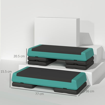 Adjustable Fitness Stepper, with Non-Slip Surface, for Home, Gym, Office Workout