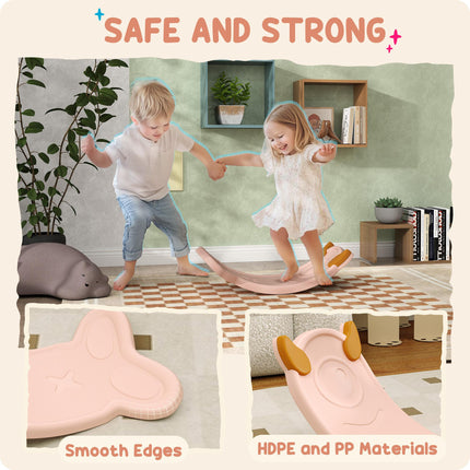 Kids Balance Board for Balance Training & Sensory Play - Pink