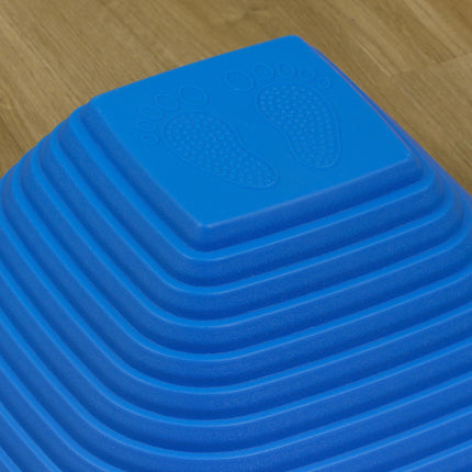 Balance Stepping Stones 11PC Non-Slip Stackable Obstacle Course for Kids - Multi-Coloured