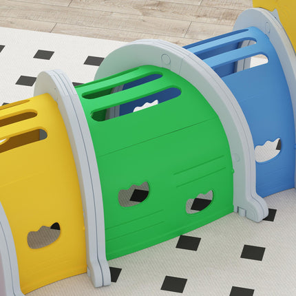 Kids Play Tunnel for Ages 3-6 with Lion Design, Indoor & Outdoor - Multicolour
