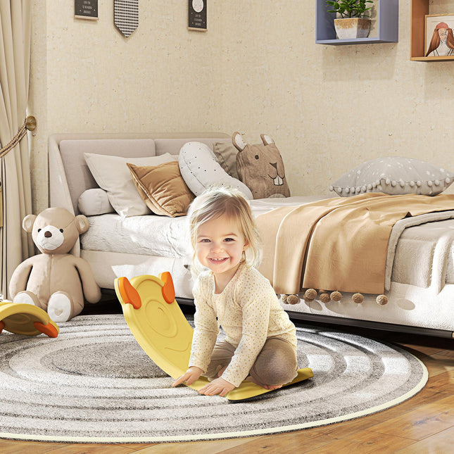 Kids Balance Board for Training & Sensory Play - Yellow