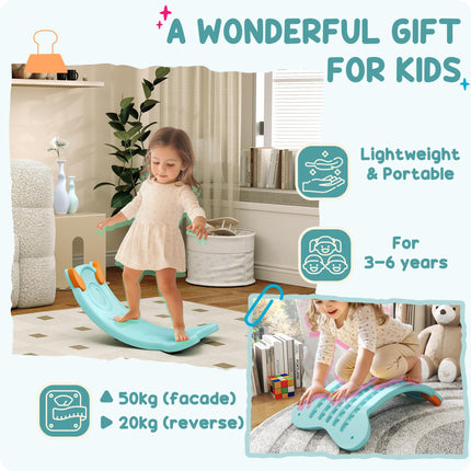 Kids Balance Board for Training & Sensory Play - Light Blue