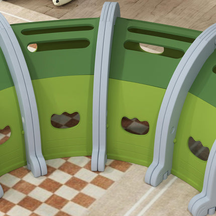 Crocodile Design Kids Play Tunnel for Ages 3-6 Crawl and Climb - Green