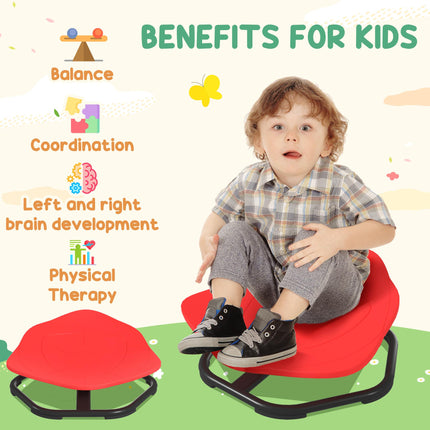 Sensory Spinning Chair for Toddlers with Multiple Modes - Red