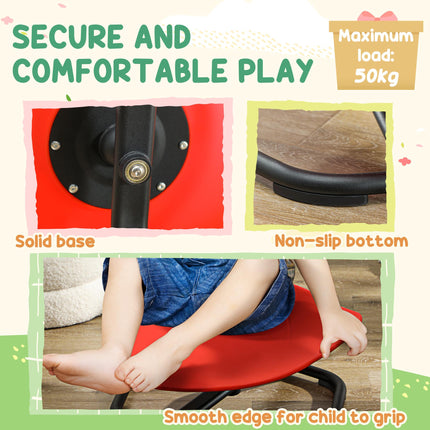 Sensory Spinning Chair for Toddlers with Multiple Modes - Red