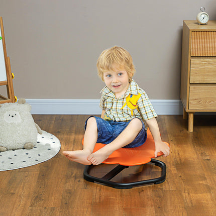 Sensory Spinning Chair for Autism Kids with Non-Slip Base - Orange