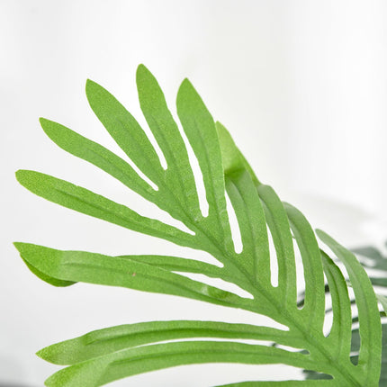 2 Pack 60cm Artificial Palm Tree Decorative Plant with Nursery Pot for Indoor Outdoor Décor - Green