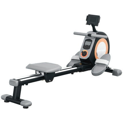 Rowing Machine, 16-Level Magnetic Rower Machine with LCD Monitor and Phone Holde