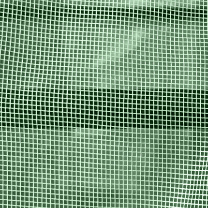 300 x 300cm Walk-In Polytunnel Greenhouse with Mesh Windows - Green