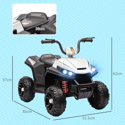 12V Kids Electric Quad Bike w/ Spring Suspension System, Forward, Backward, LED