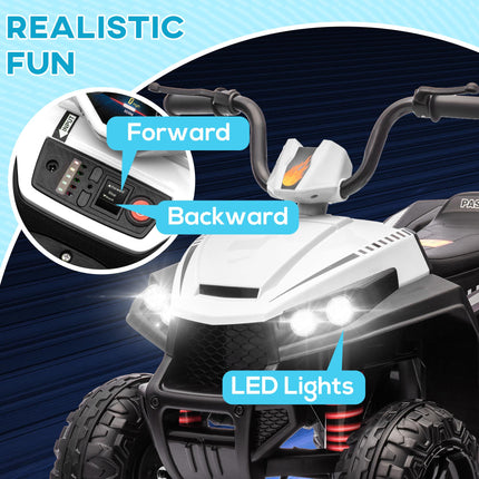 12V Kids Electric Quad Bike w/ Spring Suspension System, Forward, Backward, LED