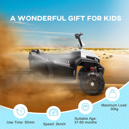 12V Kids Electric Quad Bike w/ Spring Suspension System, Forward, Backward, LED