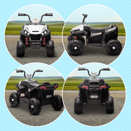 12V Kids Electric Quad Bike w/ Spring Suspension System, Forward, Backward, LED