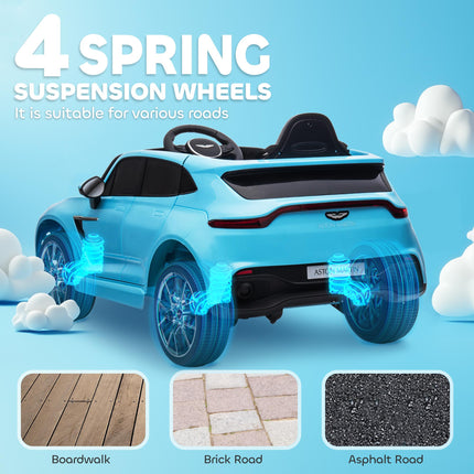 Aston Martin DBX Licensed Battery Powered Kids Electric Car, 12V Kids Ride on Ca