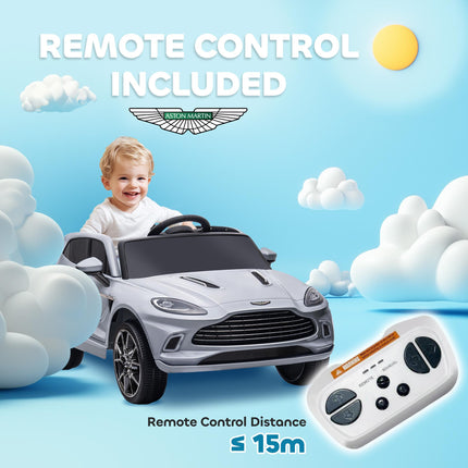 Aston Martin DBX Licensed Battery Powered Kids Electric Car, 12V Kids Ride on Ca