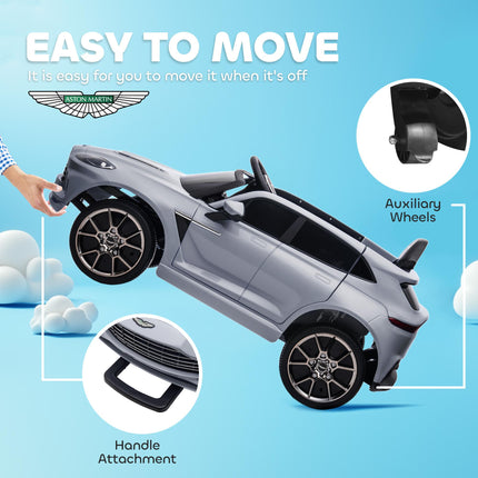 Aston Martin DBX Licensed Battery Powered Kids Electric Car, 12V Kids Ride on Ca