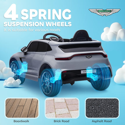 Aston Martin DBX Licensed Battery Powered Kids Electric Car, 12V Kids Ride on Ca