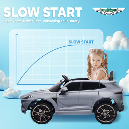 Aston Martin DBX Licensed Battery Powered Kids Electric Car, 12V Kids Ride on Ca