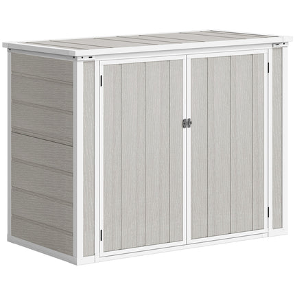 4.7 x 2.5FT Garden Shed, Lockable Outdoor Storage with Openable Lid, Small Shed