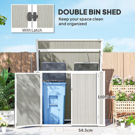 4.7 x 2.5FT Garden Shed, Lockable Outdoor Storage with Openable Lid, Small Shed