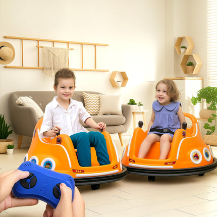 Angry Bird Licensed Waltzer Car, 12V Kids Bumper Car w/ Joysticks, Remote, Music