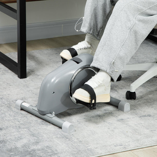 Mini Exercise Bike with 8-Level Magnetic Resistance and LCD Display - Grey