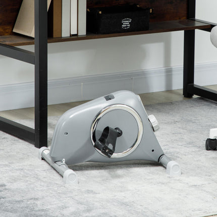 Mini Exercise Bike with 8-Level Magnetic Resistance and LCD Display - Grey