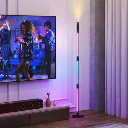 LED Floor Lamp with Reading Light, 360¬∞ RGB Detachable Corner Floor Lamp with A