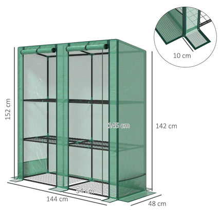 Three-Tier Mini Greenhouse - Green