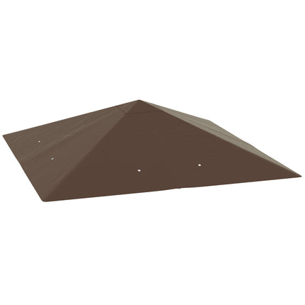3 x 3(m) Gazebo Canopy Replacement Cover, Garden Gazebo Roof Replacement with Dr