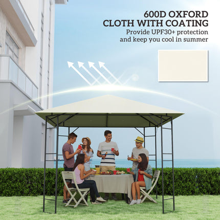 3 x 3 Metre Gazebo Canopy Replacement Set UPF30+ - Cream