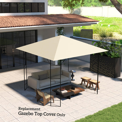 3 x 3 Metre Gazebo Canopy Replacement Set UPF30+ - Cream