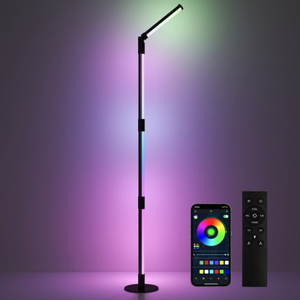 LED Floor Lamp, 360¬∞ RGB Detachable Corner Floor Lamp with App & Remote Control