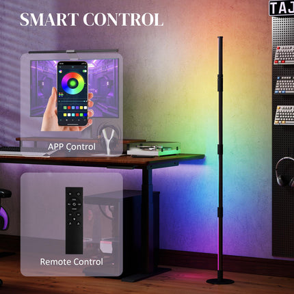 LED Floor Lamp, 360¬∞ RGB Detachable Corner Floor Lamp with App & Remote Control
