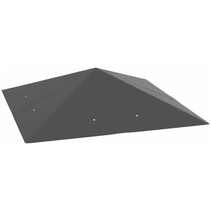 3 Piece 3x3m Gazebo Canopy Replacement Cover Water Resistant PVC - Grey