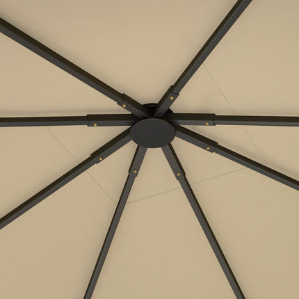 3 Piece 3x3m Gazebo Canopy Replacement Cover - Beige