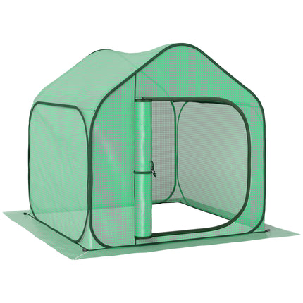 150 x 148cm Pop-Up Greenhouse with 140g/m² Plastic Cover - Green